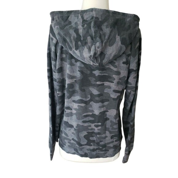 Sundry By Anthropologie Camo Athleisure Hoodie Womens Small Grey Lounge Gym - Picture 3 of 6